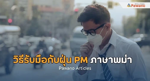 วิธีรับมือกับฝุ่น PM ภาษาพม่า>