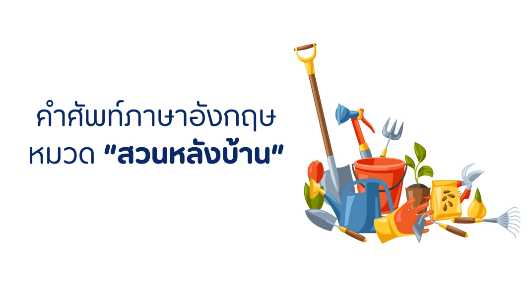 คำศัพท์หมวดงานบ้าน ภาษาอังกฤษ